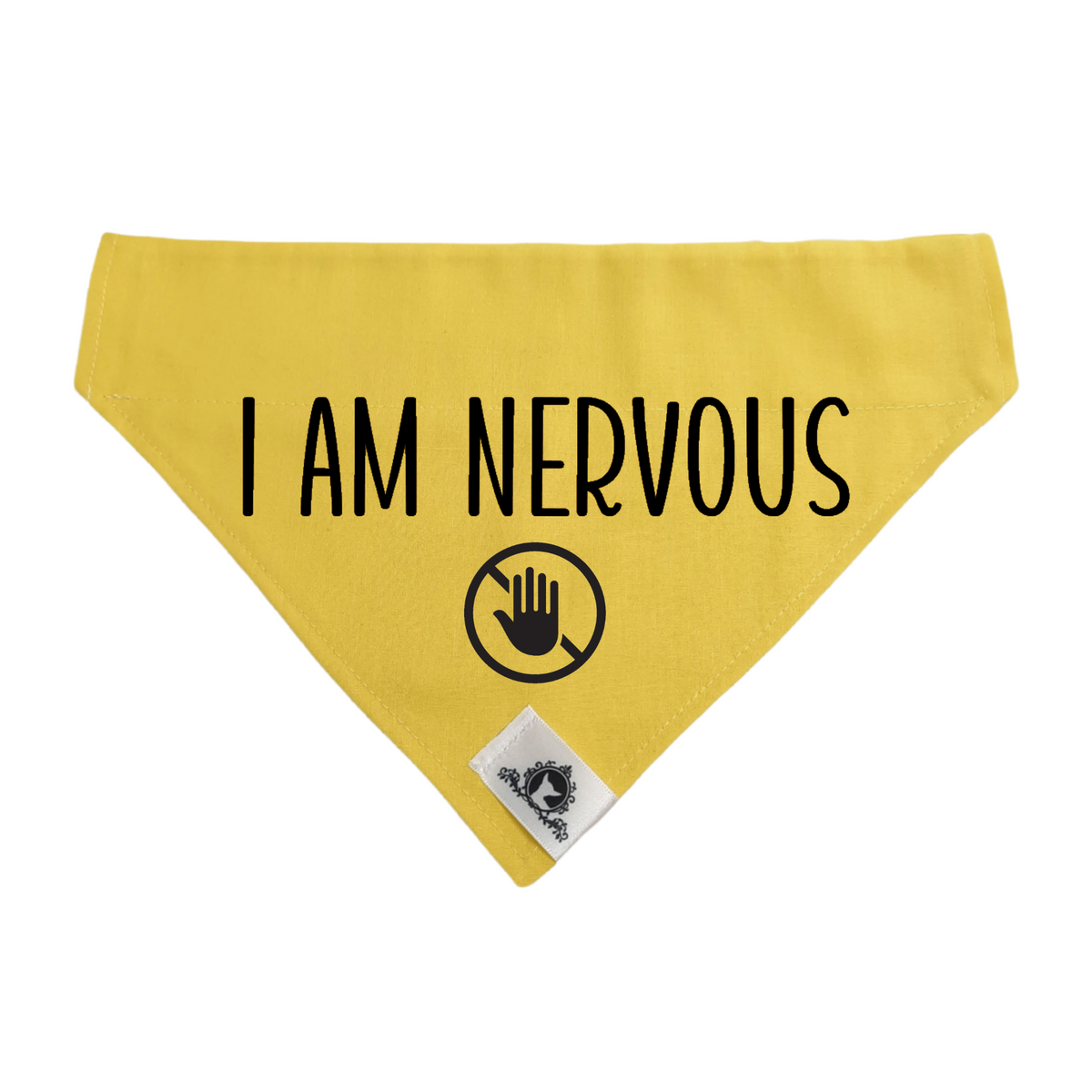 Reactive dog bandana - I AM NERVOUS