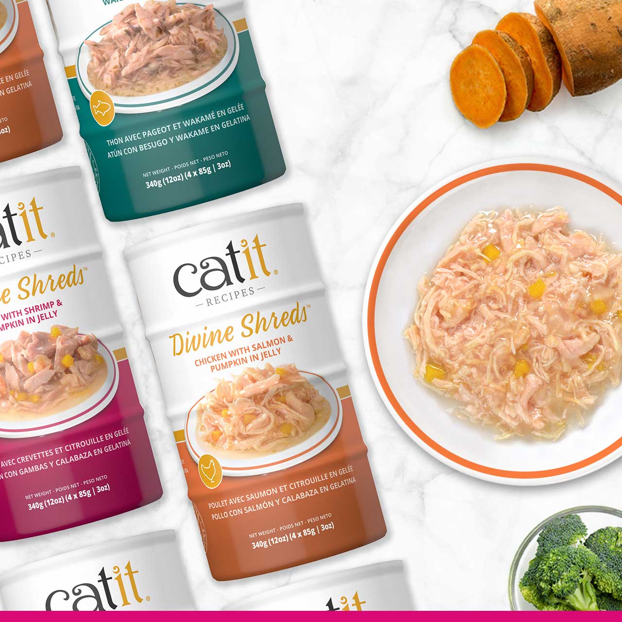 Garnitures Catit Divine Shreds en gelée