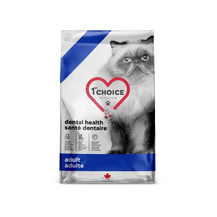 1st Choice Santé Dentaire - Nourriture sèche pour chat adulte