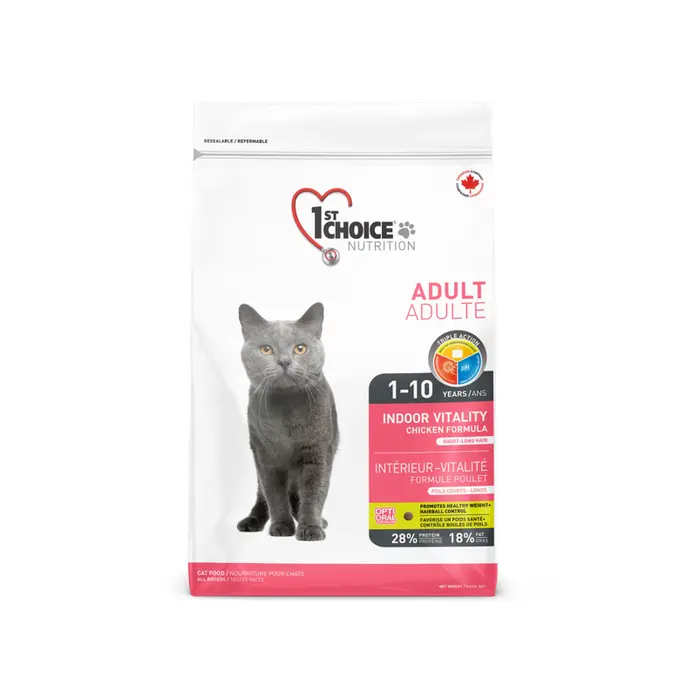 1st Choice Intérieur Vitalité - Nourriture sèche pour chat adulte