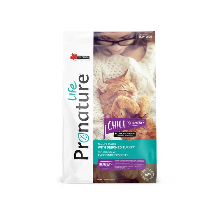 Pronature Life CHILL - Nourriture sèche pour chat tous stades de vie - Recette avec dinde désossée
